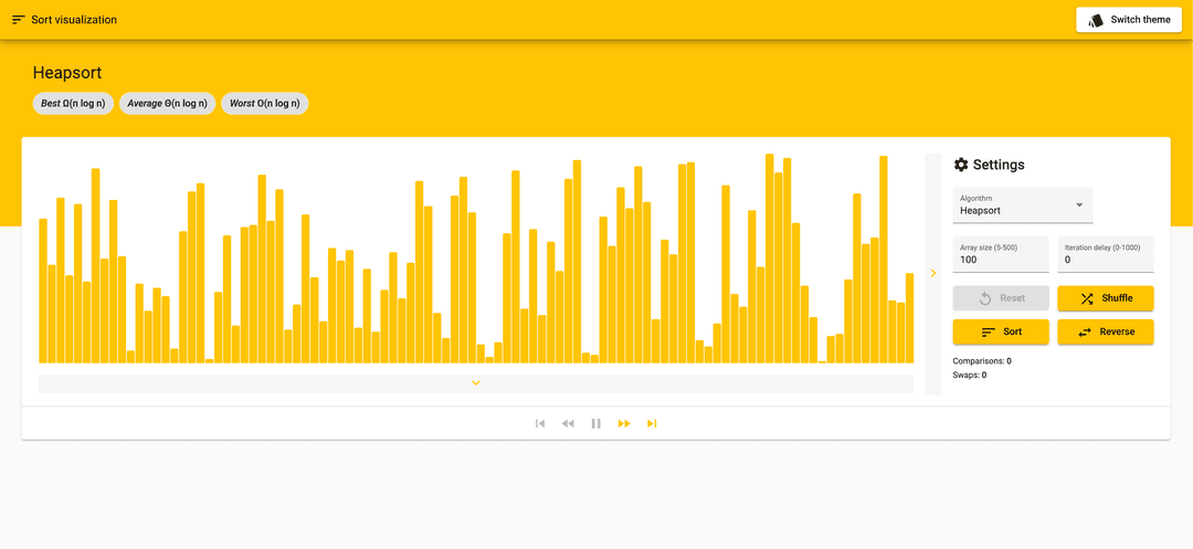 Sorting Algorithm Visualizer